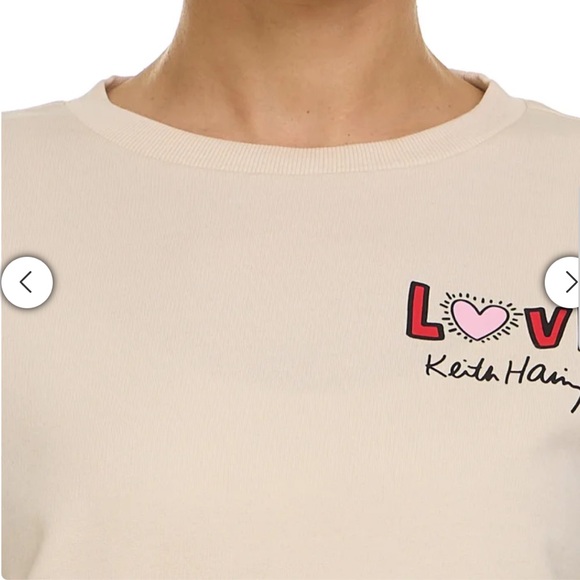 Keith Haring Women's Beige Love Graphic Lounge Set - Picture 4 of 8